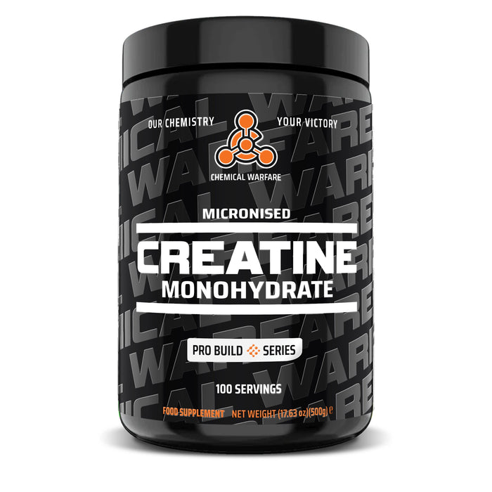 Chemical Warfare Micronised Creatine Monohydrate 200g & 500g.