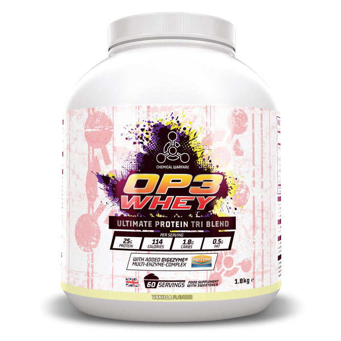 Chemical Warfare OP3 Whey Protein - Tri Complex (1.8kg)